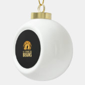 Halloween Leraar Hersenen Keramische Bal Ornament (Rechts)