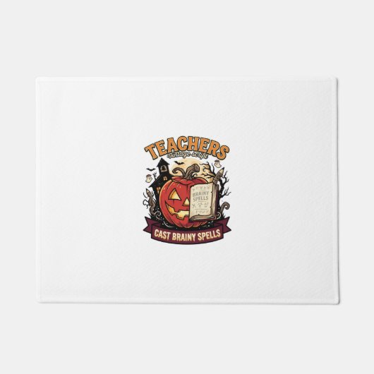 Halloween Leraar Hersenen Magie Deurmat (Voorkant)