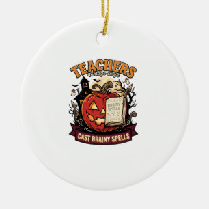 Halloween Leraar Hersenen Magie Keramisch Ornament