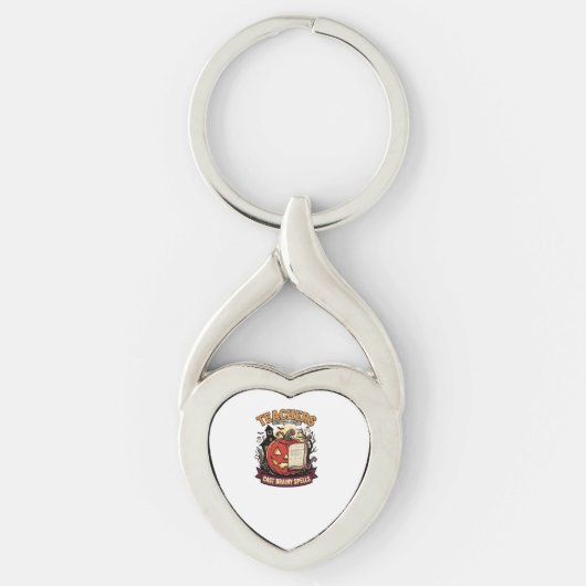 Halloween Leraar Hersenen Magie Sleutelhanger (Voorkant)