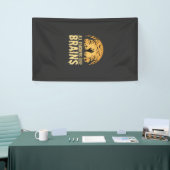 Halloween Leraar Hersenen Spandoek (Beurs)