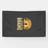 Halloween Leraar Hersenen Spandoek (Horizontaal)