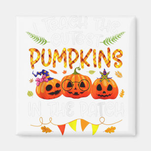 Halloween leraar ik onderwijzen de schattigste pom magneet