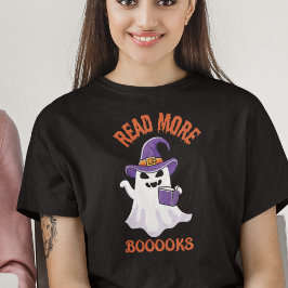 Halloween Leraar Lees Verder Boeken Ghost T-shirt