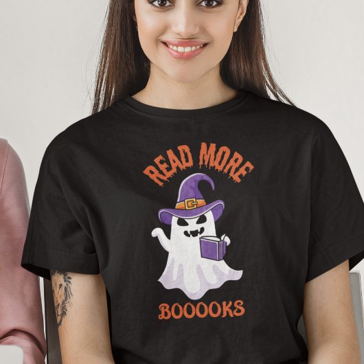 Halloween Leraar Lees Verder Boeken Ghost T-shirt