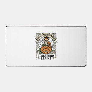 Halloween Leraar Pompoen Uil Vintage School T-Shir Bureaumat