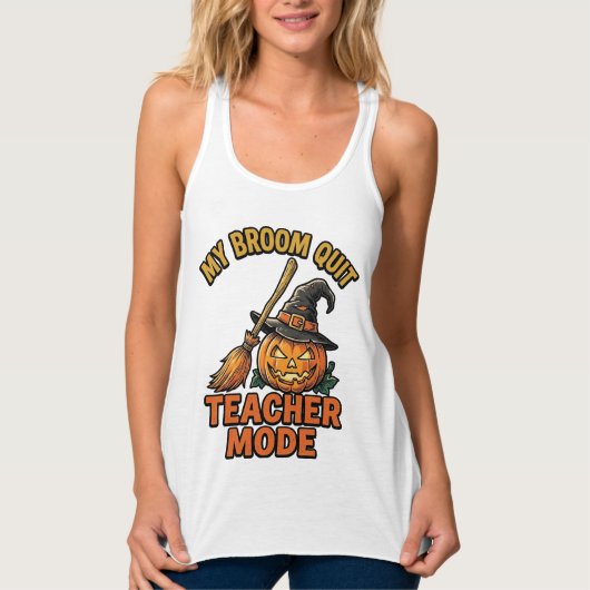 Halloween Leraar Shirt Grappige Bezem Problemen On (Voorkant)