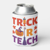 Halloween leraar Trick of Teach Blikjeskoeler (Blikje Voorkant)