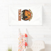 Halloween Leraar Vintage Grappig Griezelen School  Spandoek (Insitu)