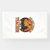 Halloween Leraar Vintage Grappig Griezelen School  Spandoek (Horizontaal)