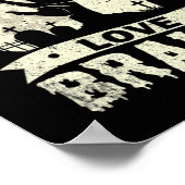 halloween leraren houden van brainzombie - school poster (Hoek)