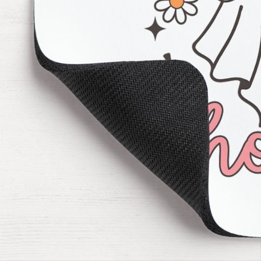 Halloween Let's Go Ghouls Ghost Retro Kostuum Vrou Muismat (Hoek)