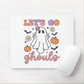 Halloween Let's Go Ghouls Ghost Retro Kostuum Vrou Muismat (Met muis)