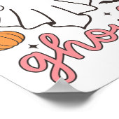 Halloween Let's Go Ghouls Ghost Retro Kostuum Vrou Poster (Hoek)