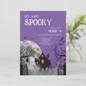 Halloween Let's Worden Spooky 10de Verjaardagsfees Kaart (Staand voorkant)