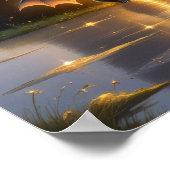 Halloween Letter B Bat Classroom Wall Art Poster (Hoek)