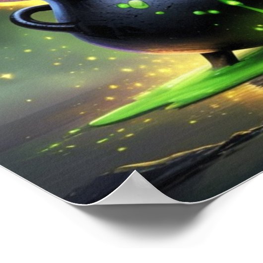 Halloween Letter C Witch Cauldron Classroom Poster (Hoek)