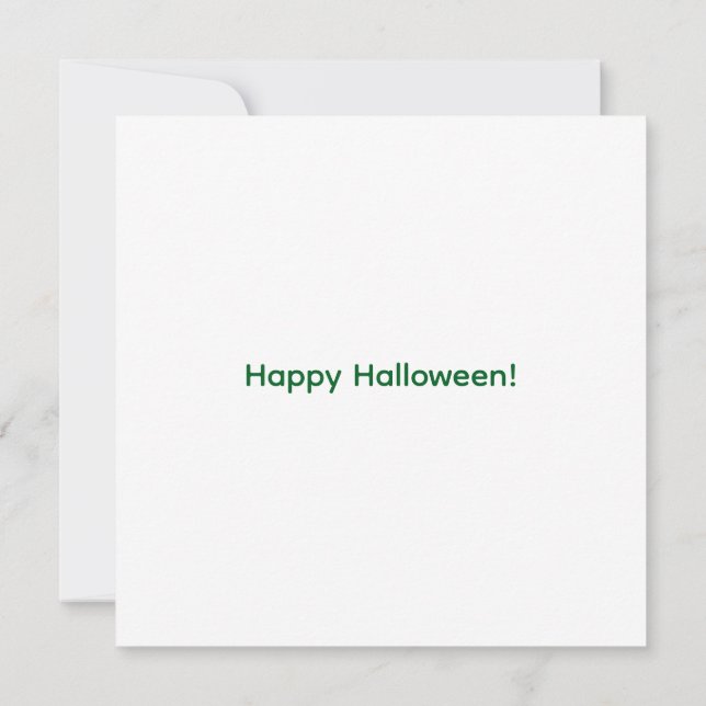 Halloween-letter die bij de natuur past (Achterkant)