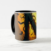Halloween Letter N Enkele Traan Mok (Voorkant links)
