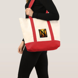 Halloween Letter N Enkele Traan Tote Bag