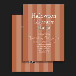 Halloween Letterfeest Gestreepte Oranje Kaart