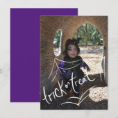 Halloween Lettering Spin Kaart (Voorkant / Achterkant)