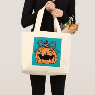 Halloween,Leuk Gezicht Pompoen, Grappig, Jack O' L Grote Tote Bag