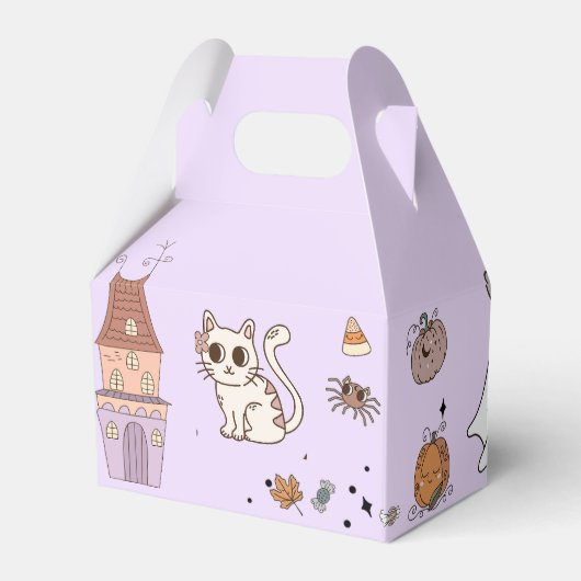 Halloween Leuk Spook Verjaardagsfeest Bedankdoosjes (Achterkant)