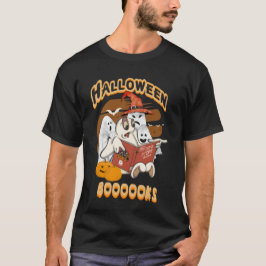 halloween leuk spookboek t-shirt