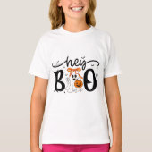 Halloween Leuk T-shirt - Hey Boo (Voorkant)