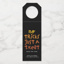 Halloween leuk volwassen geen trucs alleen een tra flessenhanger