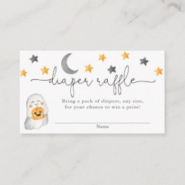 Halloween leuke baby herfst-taperaffelkaarten informatiekaartje