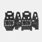 Halloween leuke enge geest verjaardag voor kindere bedankdoosjes (Uitgevouwen)