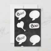 Halloween leuke enge geesten meisje gelukkige verj kaart (Achterkant)