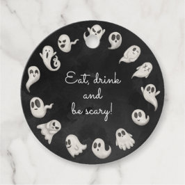 Halloween leuke enge geesten partij bedankjes labels