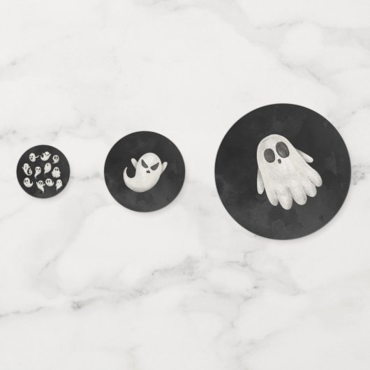 Halloween leuke enge geesten partij confetti (Achterkanten)