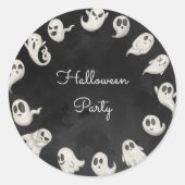 Halloween leuke enge geesten partij ronde sticker (Voorkant)