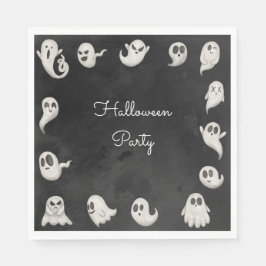 Halloween leuke enge geesten partij servet