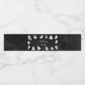 Halloween leuke enge geesten partij waterfles etiket (Enkel label)