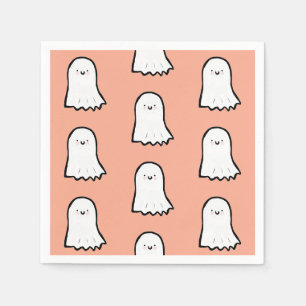 Halloween Leuke Geest Patroon Servet