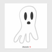 Halloween leuke geest sticker (Vel)