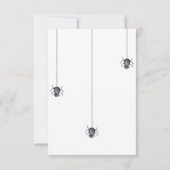 Halloween Leuke Ghost dank u baby shower Bedankkaart (Achterkant)