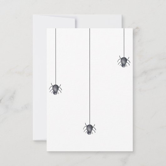 Halloween Leuke Ghost dank u baby shower Bedankkaart (Achterkant)