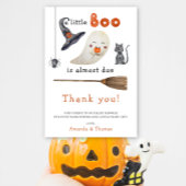 Halloween Leuke Ghost dank u baby shower Bedankkaart