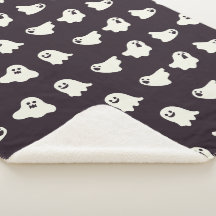 Halloween Leuke Ghost Pattern Herfst Sherpa Deken