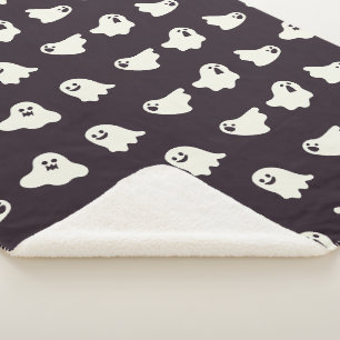 Halloween Leuke Ghost Pattern Herfst Sherpa Deken