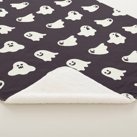 Halloween Leuke Ghost Pattern Herfst Sherpa Deken (3/4)