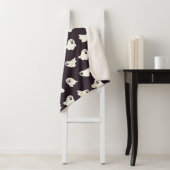 Halloween Leuke Ghost Pattern Herfst Sherpa Deken (In situ)