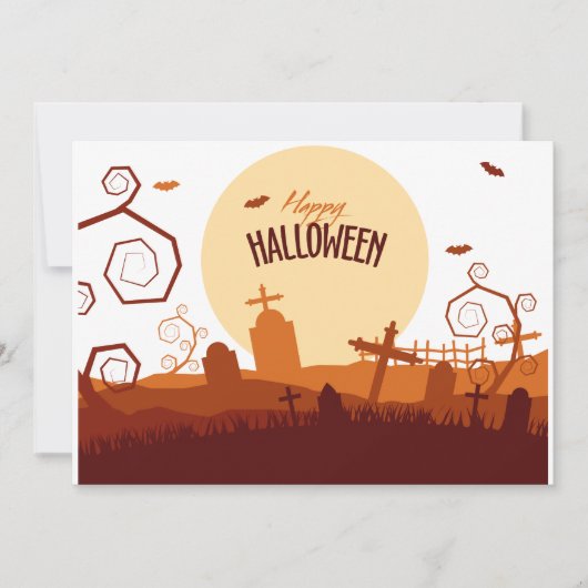 Halloween leuke grafplaats kaart (Voorkant)