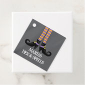 Halloween Leuke Grappige Whimsical Heksenschoenen Bedankjes Labels (In situ)